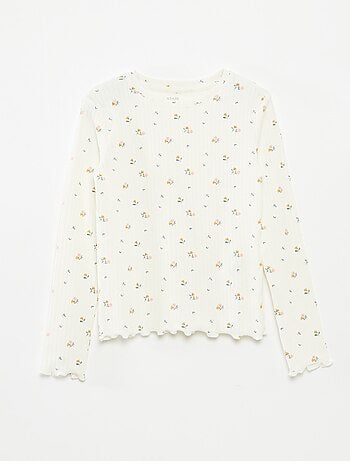 Setje met 2 T-shirts van ribstof