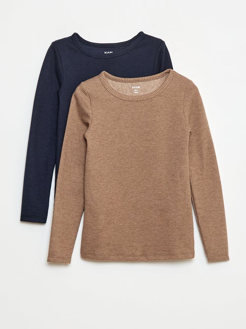 Setje met 2 T-shirts van thermostof - Kiabi