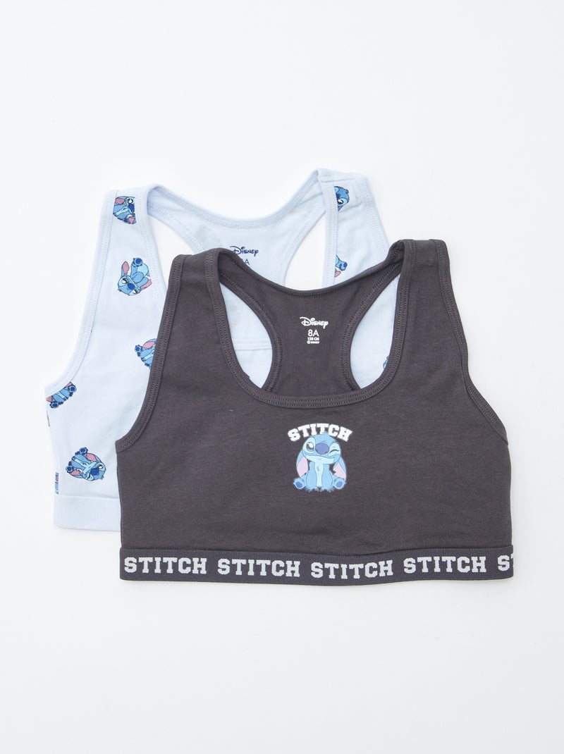Setje met 2 tops 'Stitch' Blauw - Kiabi