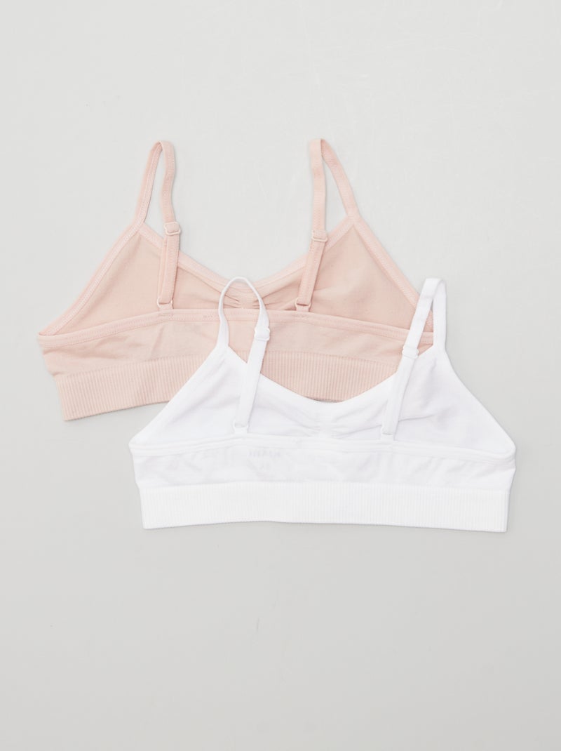 Setje met 2 tops van jersey GRIJS - Kiabi