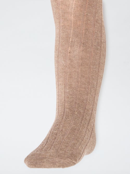 Setje met 2 warme kousenbroeken van ribstof - Kiabi