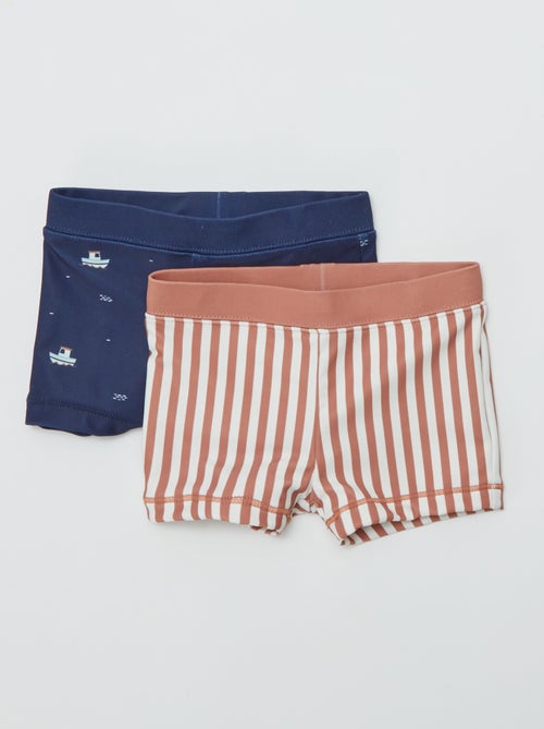 Setje met 2 zwemboxers met print - Kiabi