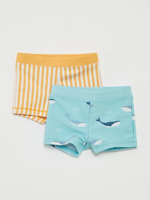 Setje met 2 zwemboxers met print - Kiabi