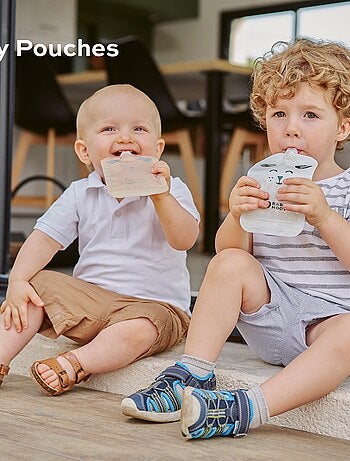 Setje met 20 hervulbare knijpzakjes 'BabyMoov'