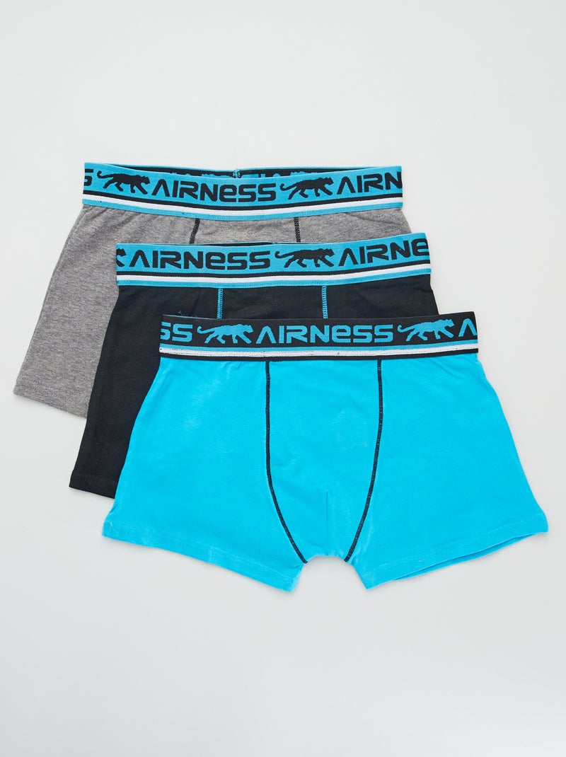 Setje met 3 boxershorts 'Airness' ZWART - Kiabi