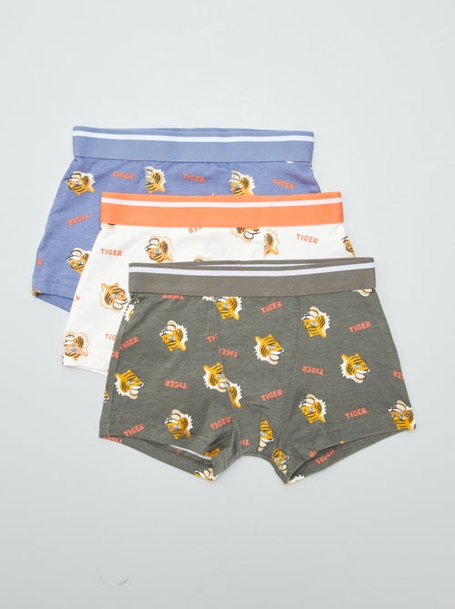 Setje met 3 boxershorts met stretch - Kiabi