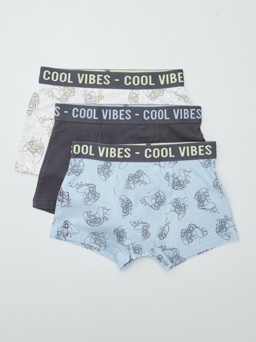 Setje met 3 boxershorts met stretch - Kiabi