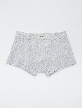 Setje met 3 boxershorts van ribstof