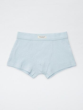 Setje met 3 boxershorts van ribstof