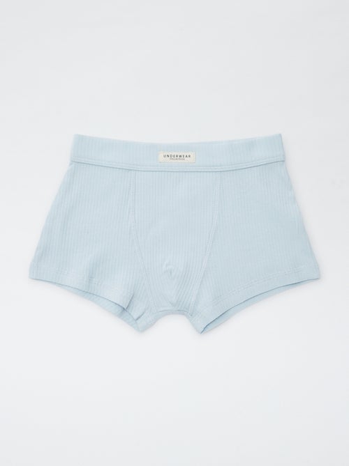 Setje met 3 boxershorts van ribstof - Kiabi