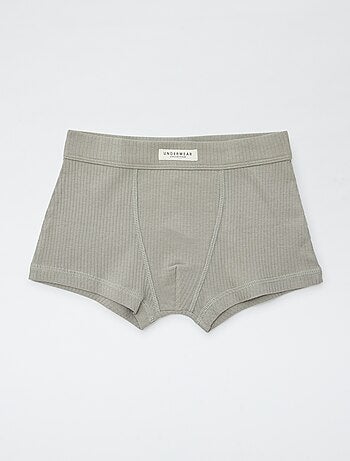 Setje met 3 boxershorts van ribstof
