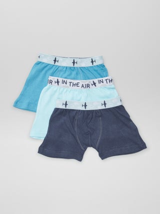 Setje met 3 effen boxershorts