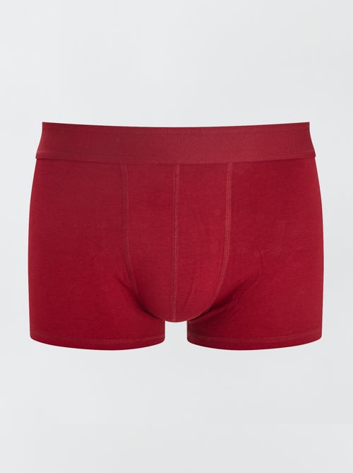 Setje met 3 effen boxershorts - Kiabi