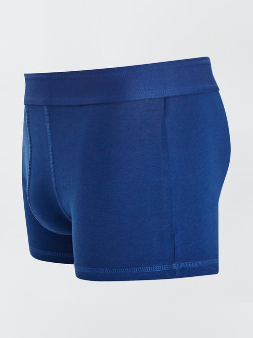 Setje met 3 effen boxershorts - Kiabi
