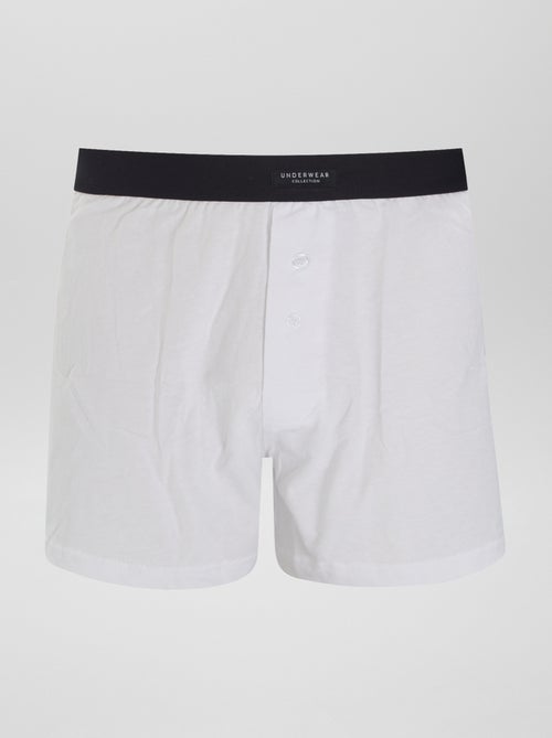 Setje met 3 effen boxershorts - Kiabi