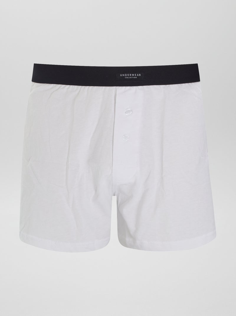 Setje met 3 effen boxershorts GRIJS - Kiabi