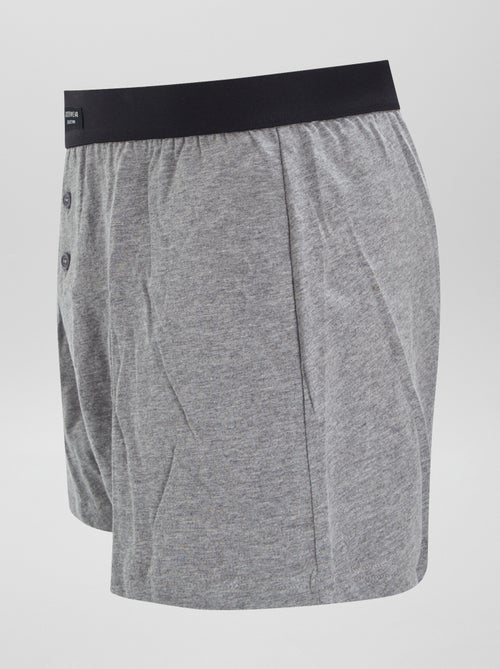 Setje met 3 effen boxershorts - Kiabi