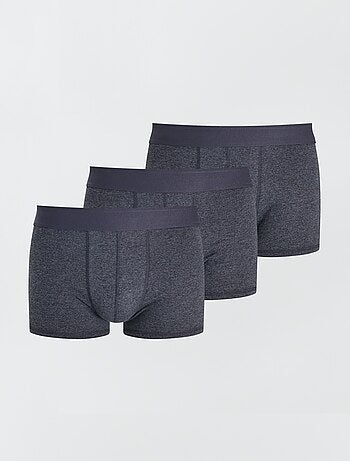 Setje met 3 effen boxershorts
