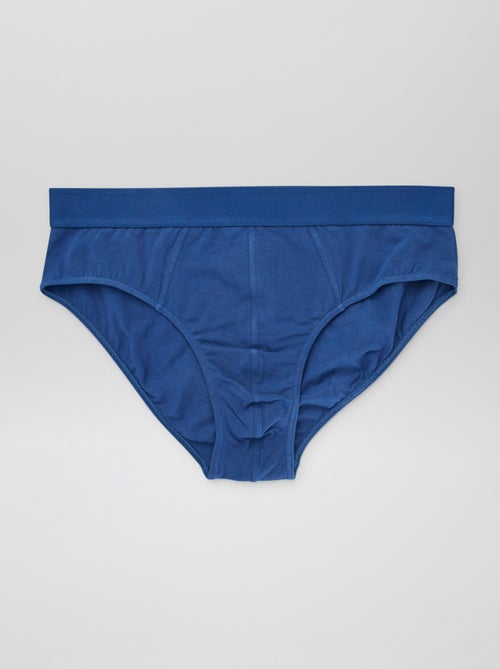 Setje met 3 effen slips - Kiabi