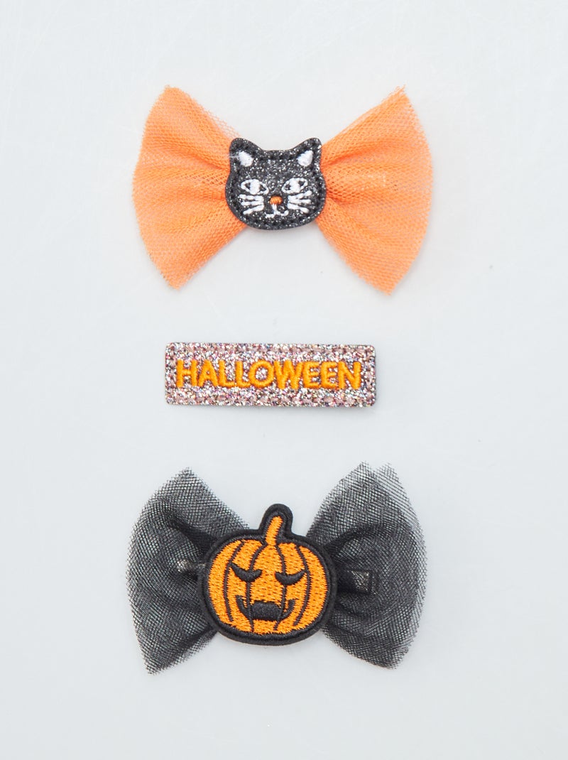 Setje met 3 haarspeldjes - Halloween ZWART - Kiabi