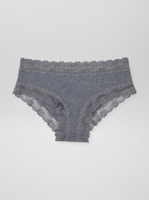 Setje met 3 hipsters van fijne ribtricot - Kiabi