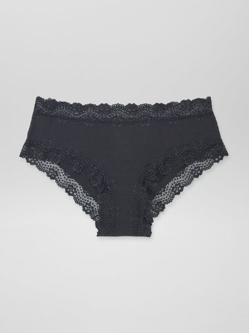 Setje met 3 hipsters van fijne ribtricot - Kiabi