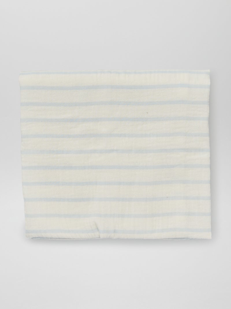 Setje met 3 hydrofiele doeken met prints BLAUW - Kiabi