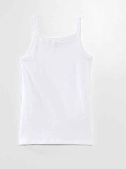 Setje met 3 katoenen singlets - Kiabi