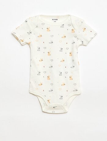 Setje met 3 katoenenbody's met print