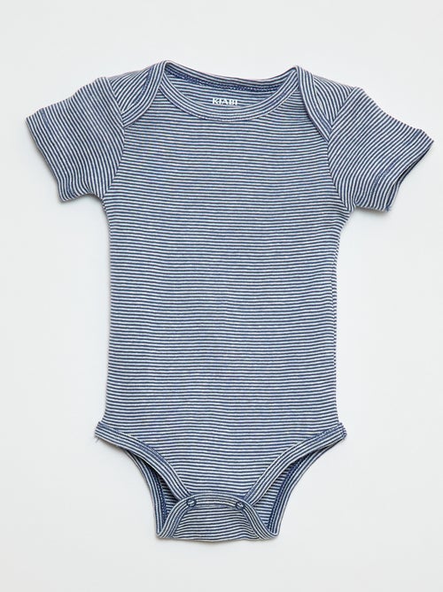 Setje met 3 katoenenbody's met print - Kiabi