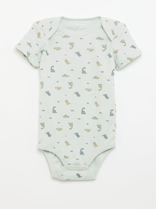 Setje met 3 katoenenbody's met print - Kiabi
