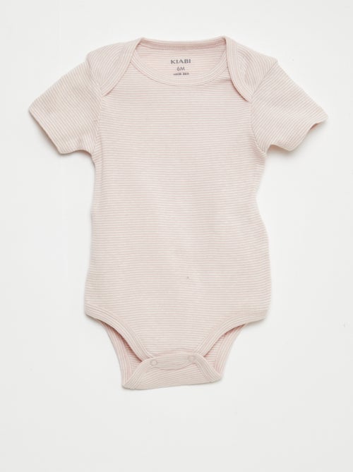 Setje met 3 katoenenbody's met print - Kiabi