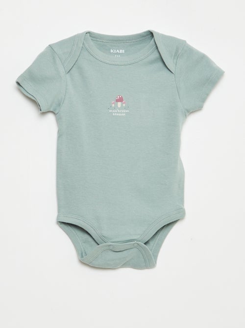 Setje met 3 katoenenbody's met print - Kiabi