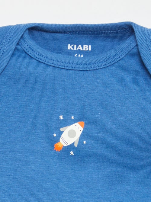 Setje met 3 katoenenbody's met print - Kiabi