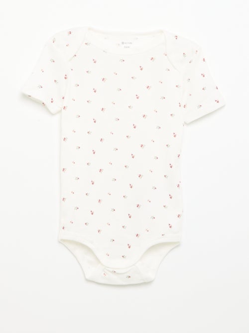 Setje met 3 katoenenbody's met print - Kiabi Setje met 3 katoenenbody's met print - Kiabi