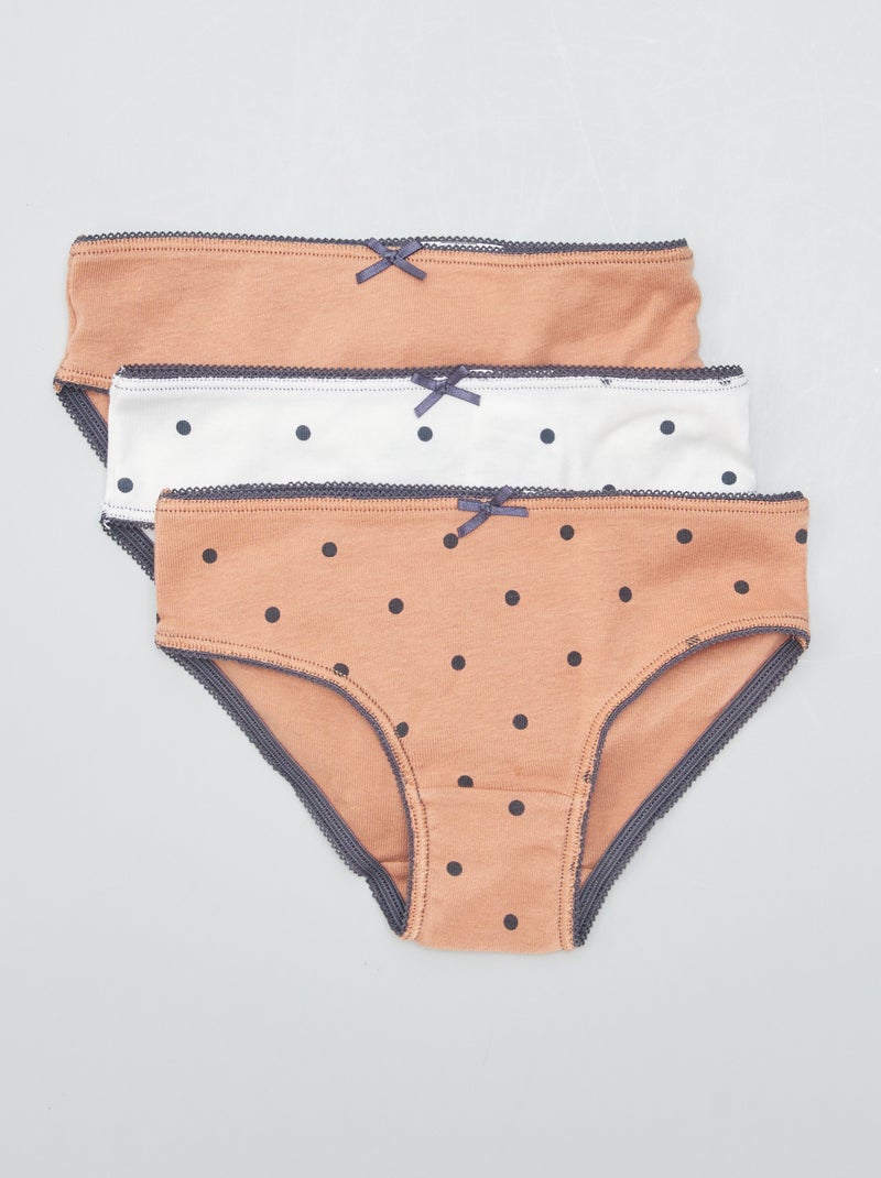 Setje met 3 onderbroeken van jersey WIT - Kiabi