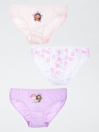 Setje met 3 onderbroekjes met 'Gabby's poppenhuis'-print