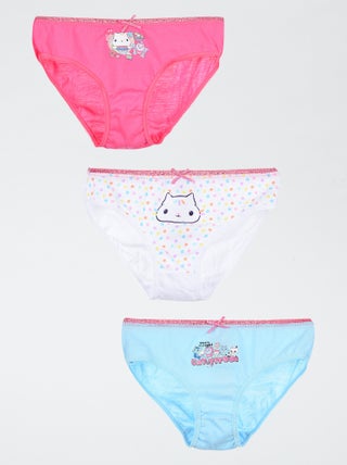 Setje met 3 onderbroekjes met 'Gabby's poppenhuis'-print