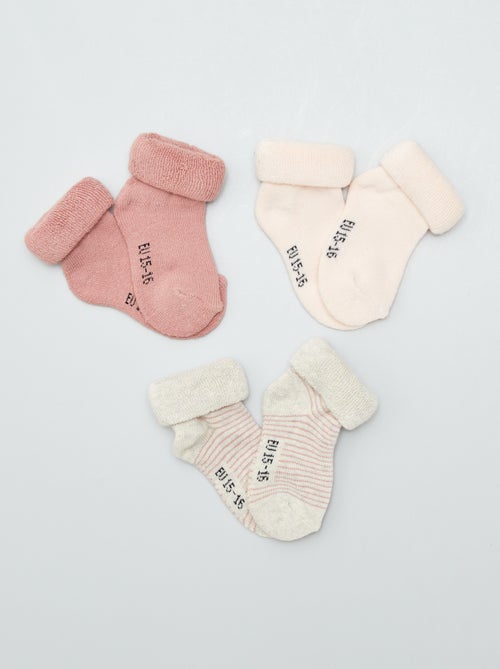 Setje met 3 paar babysokjes - Kiabi