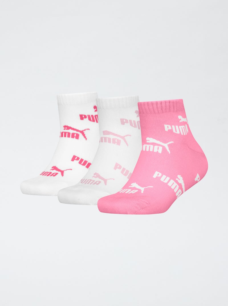 Setje met 3 paar halflange sokken 'Puma' Rose - Kiabi
