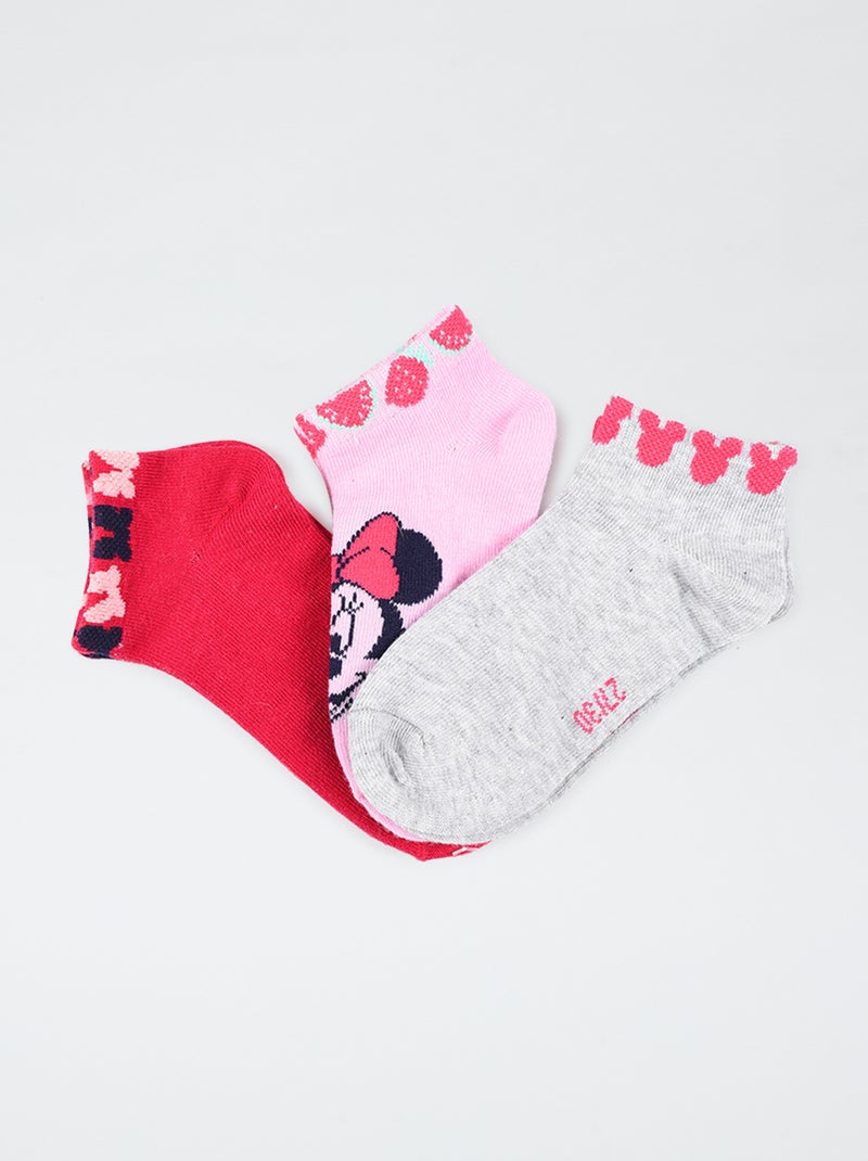 Setje met 3 paar sokken met Minnie-print Rose - Kiabi