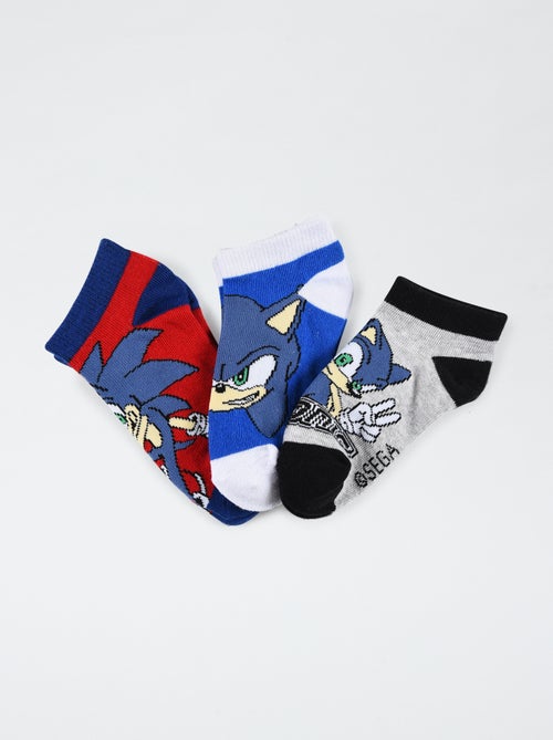 Setje met 3 paar sokken 'Sonic' - Kiabi