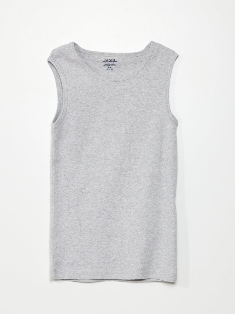 Setje met 3 singlets BLAUW - Kiabi