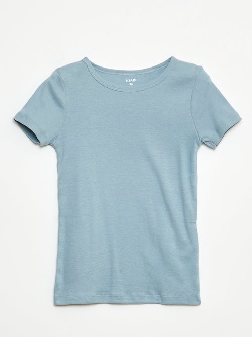 Setje met 3 slim-fit shirts met korte mouw - Kiabi