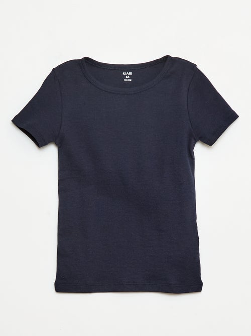 Setje met 3 slim-fit shirts met korte mouw - Kiabi