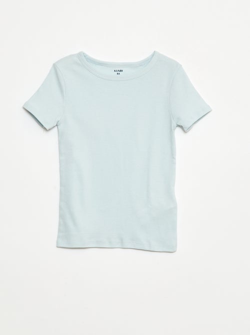 Setje met 3 slim-fit shirts met korte mouw - Kiabi