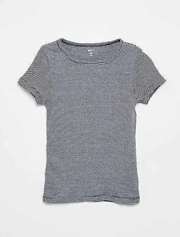 Setje met 3 slim-fit shirts met korte mouw