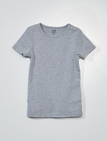 Setje met 3 slim-fit shirts met korte mouw