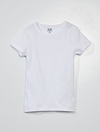 Setje met 3 slim-fit shirts met korte mouw