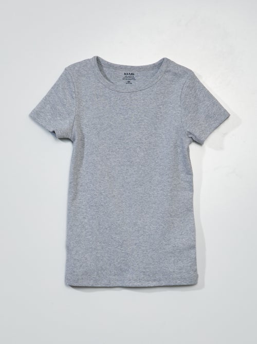 Setje met 3 slim-fit shirts met korte mouw - Kiabi